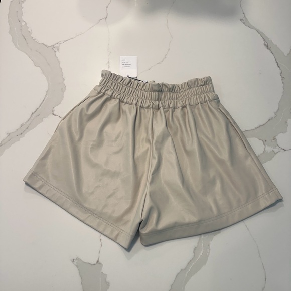 Generation Love Amy High Waist Shorts vegan leather NWT! $185 - Picture 3 of 4